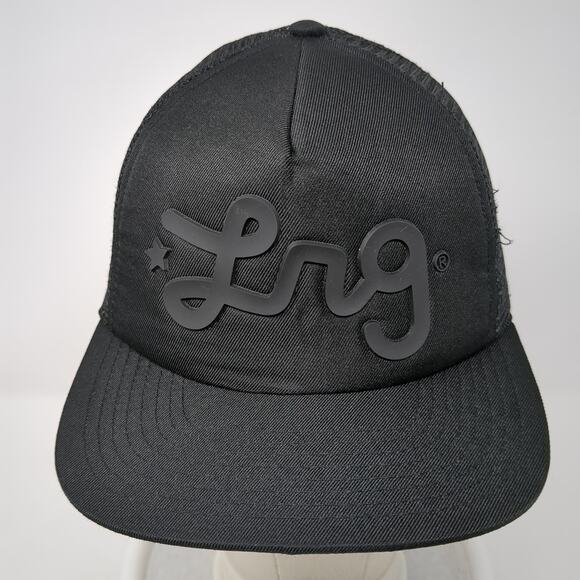Lrg Clothing Equipment Snapback Trucker Hat Black One Size Adjustable Mesh Back - Picture 2 of 9